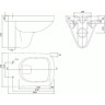Комплект GEBERIT DUOFIX 458.124.21.1 UP100 с подвесным унитазом IFO SPECIAL RP731200100 с крышкой-сиденьем soft-close RP706011300 458.124.21.15