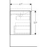 Тумба с раковиной GEBERIT ACANTO 500.609.01.2+500.640.01.2